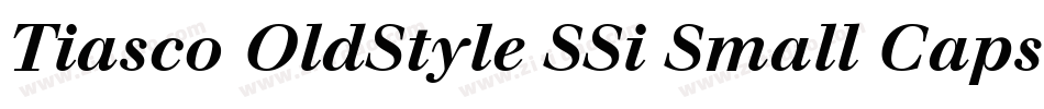 Tiasco OldStyle SSi Small Caps字体转换